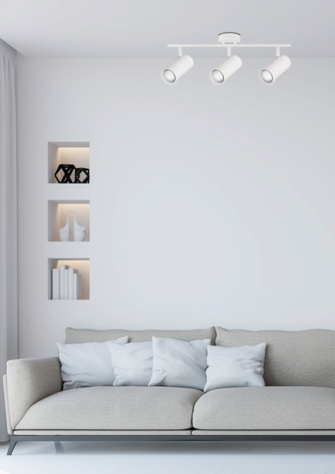 Colly lampa sufitowa biały 3x15w gu10 klosz biały Colly lampa sufitowa biały 3x15w gu10 klosz biały