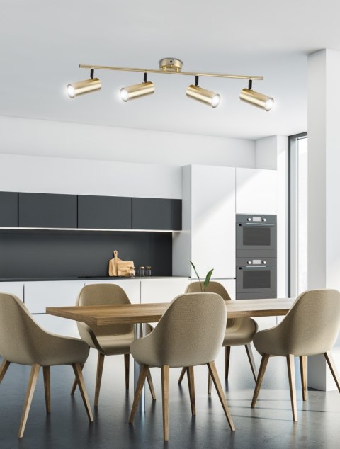 Colly lampa sufitowa mosiądz 4x15w gu10 klosz mosiądz Colly lampa sufitowa mosiądz 4x15w gu10 klosz mosiądz