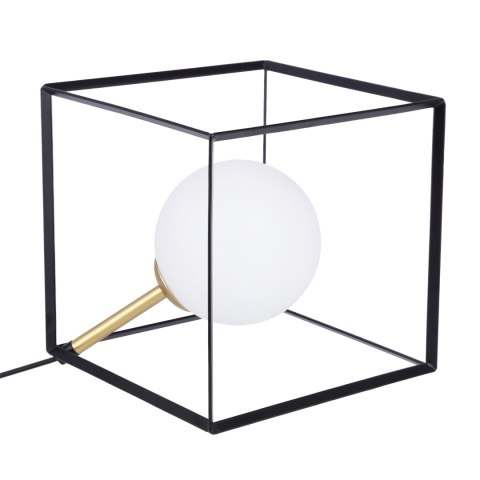 LAMPA STOŁOWA WEERT 1 CZARNY ZŁOTY 20x20x20 LAMPA STOŁOWA WEERT 1 CZARNY ZŁOTY 20x20x20