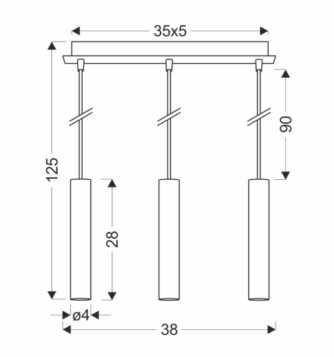 LAMPA WISZĄCA DALLAS 284 MM 3 ZŁOTY LAMPA WISZĄCA DALLAS 284 MM 3 ZŁOTY