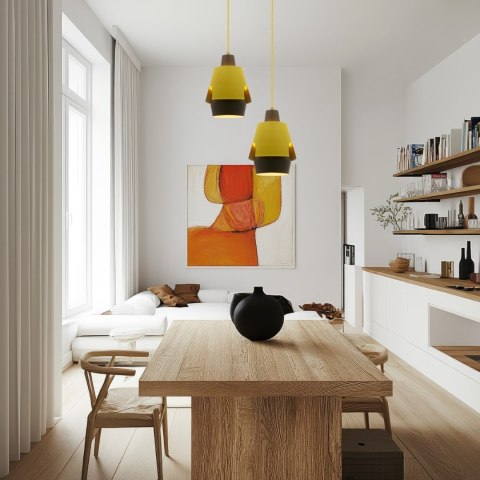 LAMPA WISZĄCA FALUN 1 ŻÓŁTY