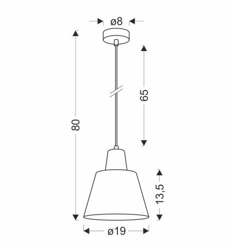 LAMPA WISZĄCA FARO 1 ZIELONY