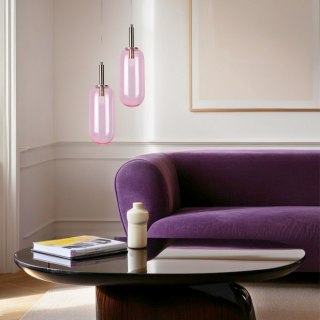 LAMPA WISZĄCA FIUGGI 1 RÓŻOWY