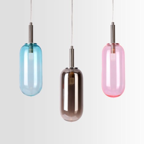 LAMPA WISZĄCA FIUGGI 1 RÓŻOWY