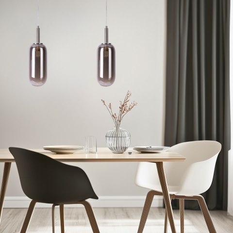 LAMPA WISZĄCA FIUGGI 1 SREBRNY