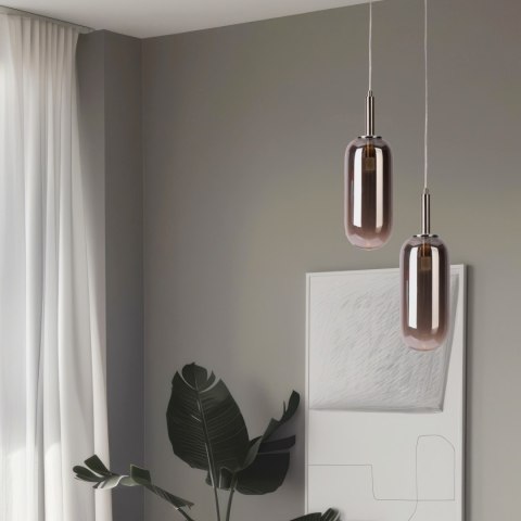 LAMPA WISZĄCA FIUGGI 1 SREBRNY