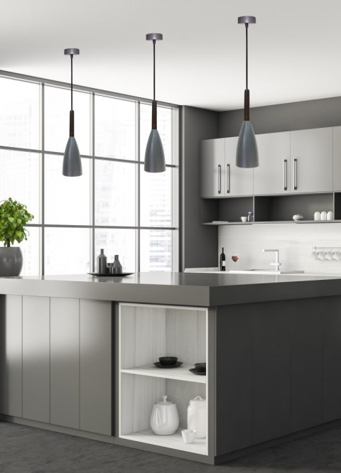 LAMPA WISZĄCA FLEN II 1 SZARY LAMPA WISZĄCA FLEN II 1 SZARY