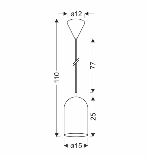 LAMPA WISZĄCA OSS 1 ŻÓŁTY LAMPA WISZĄCA OSS 1 ŻÓŁTY
