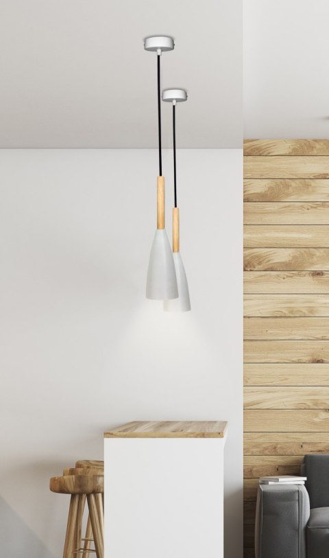 LAMPA WISZĄCA TROSA 1 BIAŁY LAMPA WISZĄCA TROSA 1 BIAŁY