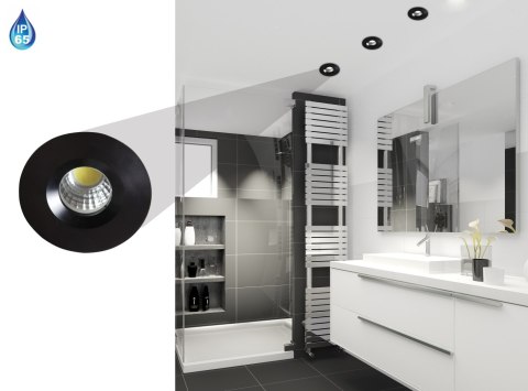 SH-14 BK 3W LED 230V CZARNY oczko sufitowe lampa sufitowa HERMETYCZNA IP65 odporna na wilgoć SH-14 BK 3W LED 230V CZARNY oczko sufitowe lampa sufitowa HERMETYCZNA IP65 odporna na wilgoć