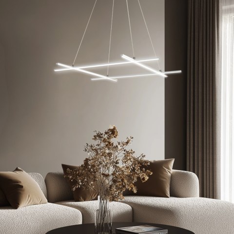 ANDROS LAMPA WISZĄCA 70X70 40W LED SREBRNY 4000K APETI