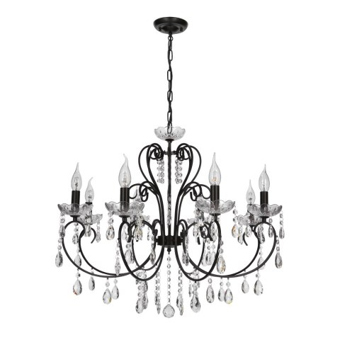 AURORA LAMPA WISZĄCA 8*40W E14 CZARNY AURORA LAMPA WISZĄCA 8*40W E14 CZARNY