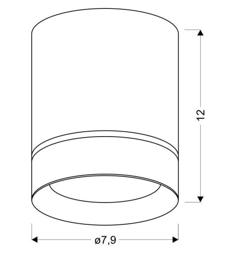 LAMPA SUFITOWA TUBA 1X15W GU10 7,9/12 BIAŁY LAMPA SUFITOWA TUBA 1X15W GU10 7,9/12 BIAŁY