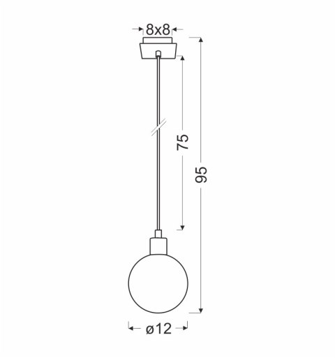 Oden lampa wisząca chromowy 1x40w g9 klosz biały 12cm Oden lampa wisząca chromowy 1x40w g9 klosz biały 12cm