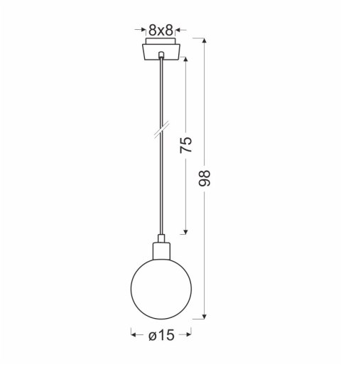 Oden lampa wisząca chromowy 1x40w g9 klosz biały 15cm Oden lampa wisząca chromowy 1x40w g9 klosz biały 15cm