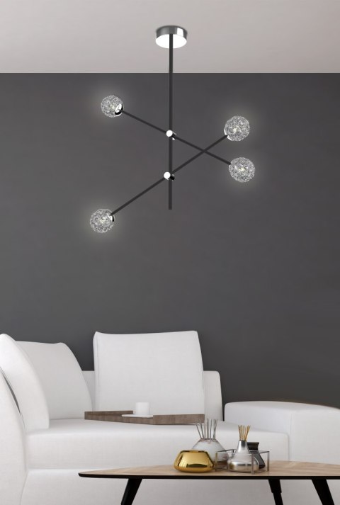 PAKSOS LAMPA WISZĄCA 4XMAX 5W G9 LED CZARNY APETI PAKSOS LAMPA WISZĄCA 4XMAX 5W G9 LED CZARNY APETI
