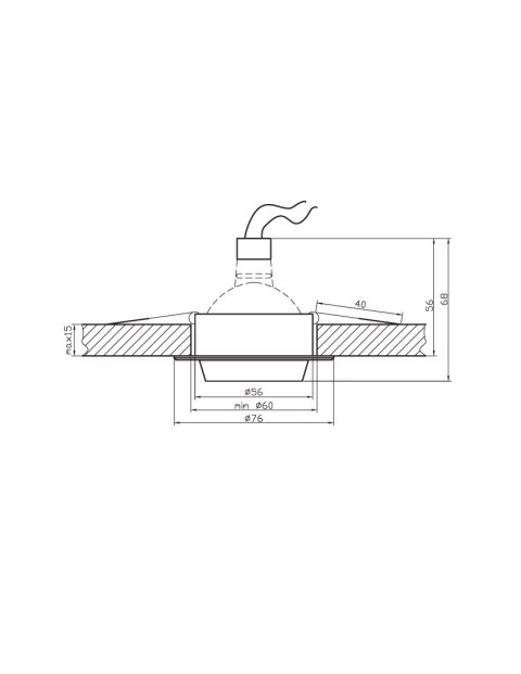 SA-02 STB/AL MR16 SAT CZARNY OPR. STROP STAŁA ALUMINIUM SA-02 STB/AL MR16 SAT CZARNY OPR. STROP STAŁA ALUMINIUM