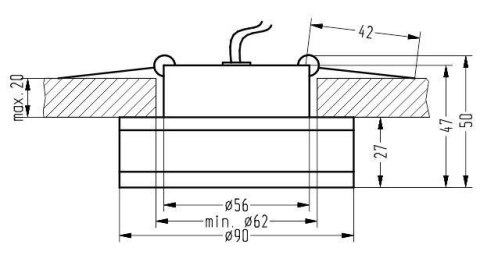 SA-05 SNS MR16 1X50W SATYNA OPR. STROP. STAŁA OKRĄGŁA SA-05 SNS MR16 1X50W SATYNA OPR. STROP. STAŁA OKRĄGŁA