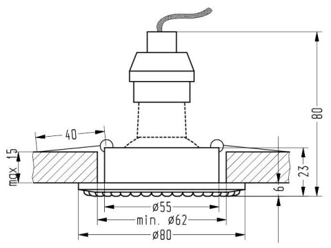 SOC-01 BK GU10 50W 230V OPR.STROP.STAŁA OKRĄGŁA ODLEW SOC-01 BK GU10 50W 230V OPR.STROP.STAŁA OKRĄGŁA ODLEW