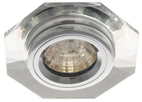 SS-14 CH/WH MR16 CHROM OPR. STROP. STAŁA SZEŚCIOKĄTNA SZKŁO BEZBARWNE SS-14 CH/WH MR16 CHROM OPR. STROP. STAŁA SZEŚCIOKĄTNA SZKŁO BEZBARWNE
