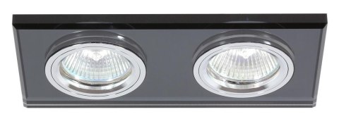 SS-21 CH/BK MR16 DUAL 2X50W CHROM OPR. STROP. STAŁA PROSTOKĄT SZKŁO CZARNE SS-21 CH/BK MR16 DUAL 2X50W CHROM OPR. STROP. STAŁA PROSTOKĄT SZKŁO CZARNE