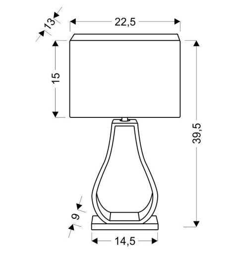 FEMO LAMPA GABINETOWA 1X60W E27 BEŻOWY FEMO LAMPA GABINETOWA 1X60W E27 BEŻOWY