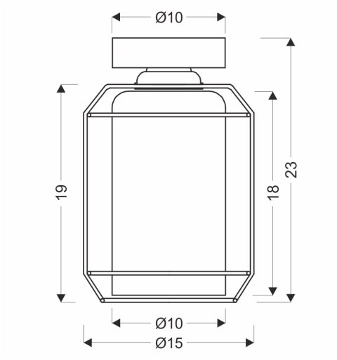 Jonera lampa sufitowa czarny 1x40w e27 klosz dymiony Jonera lampa sufitowa czarny 1x40w e27 klosz dymiony
