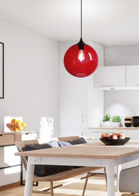 LAMPA WISZĄCA EDISON 25 1X60W E27 CZERWONY LAMPA WISZĄCA EDISON 25 1X60W E27 CZERWONY
