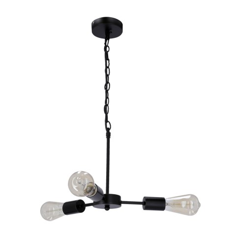 Sparta lampa wisząca czarny 3x60w e27 Sparta lampa wisząca czarny 3x60w e27